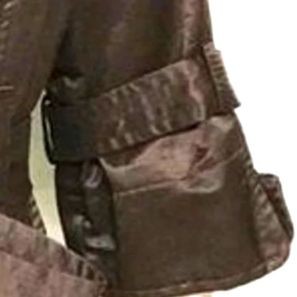 🤎 Impeccable Vintage Satin Deep Dark Rich Chocolate Brown Tie Jacket - M - Picture 8 of 9